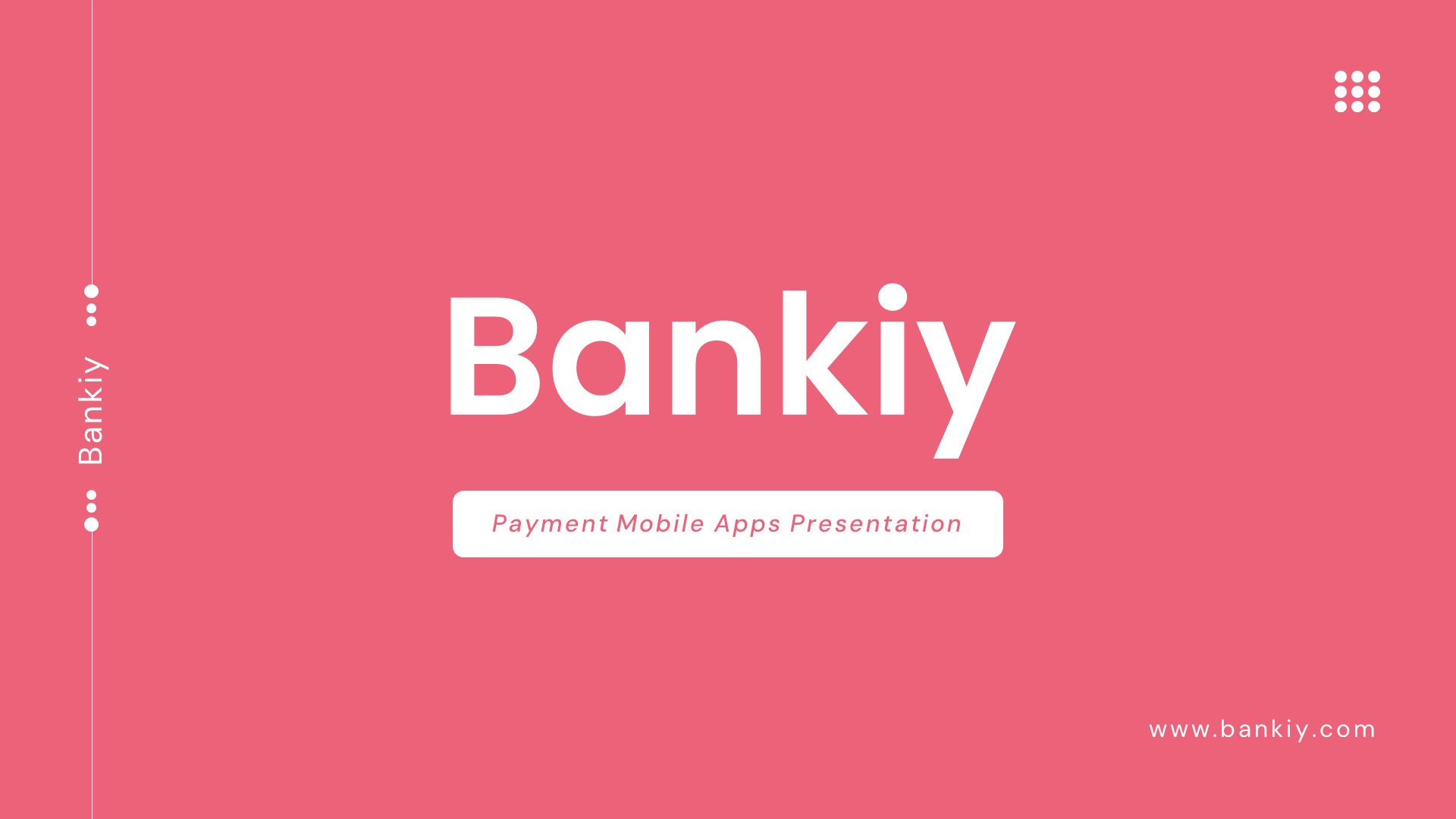 Bankiy - Payment Mobile Apps PowerPoint Template, Presentation Templates